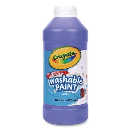 Crayola Washable Paint, Blue, 16 oz Bottle 54-2016-042